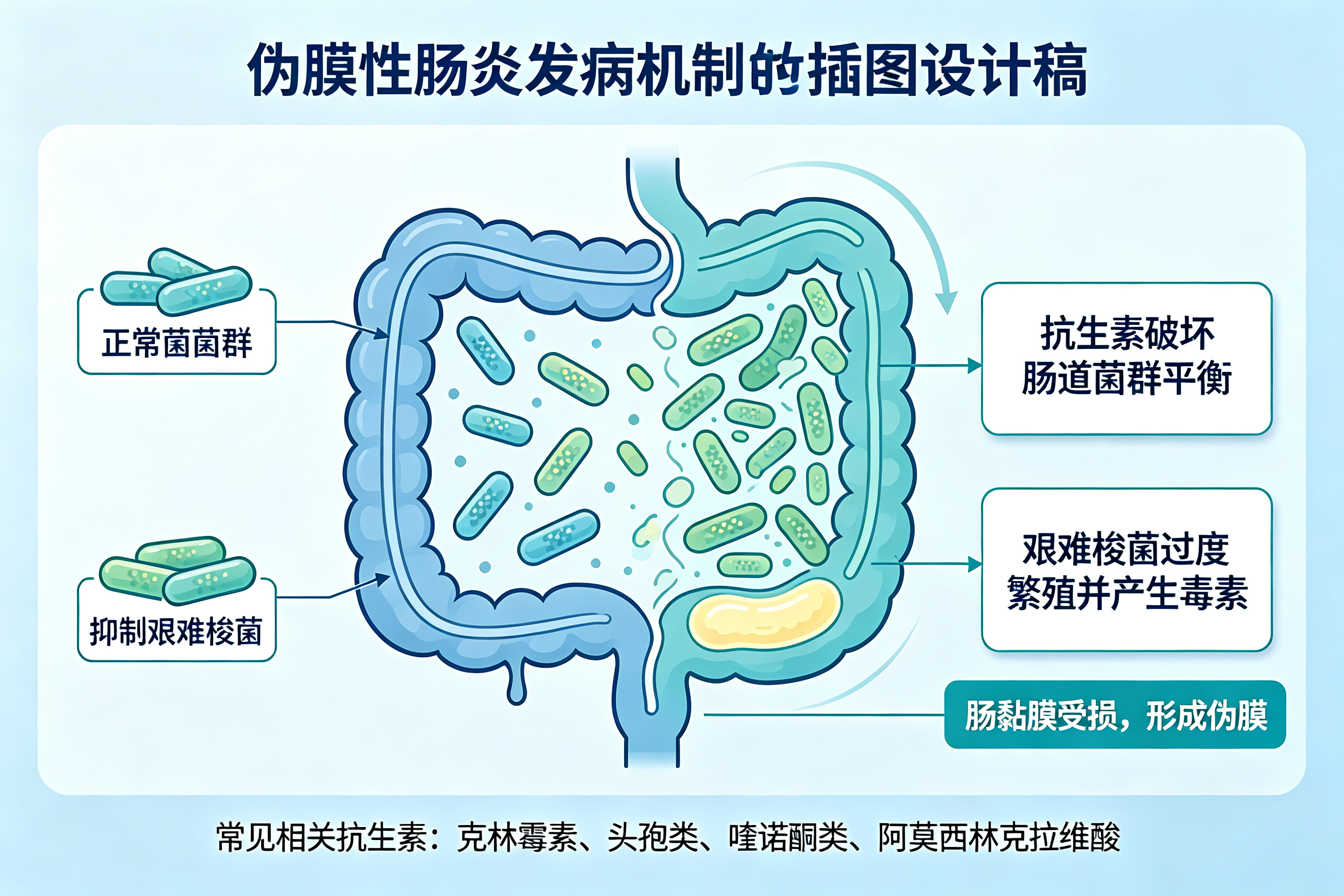 拉肚子拉到停不下来?警惕伪膜性肠炎
