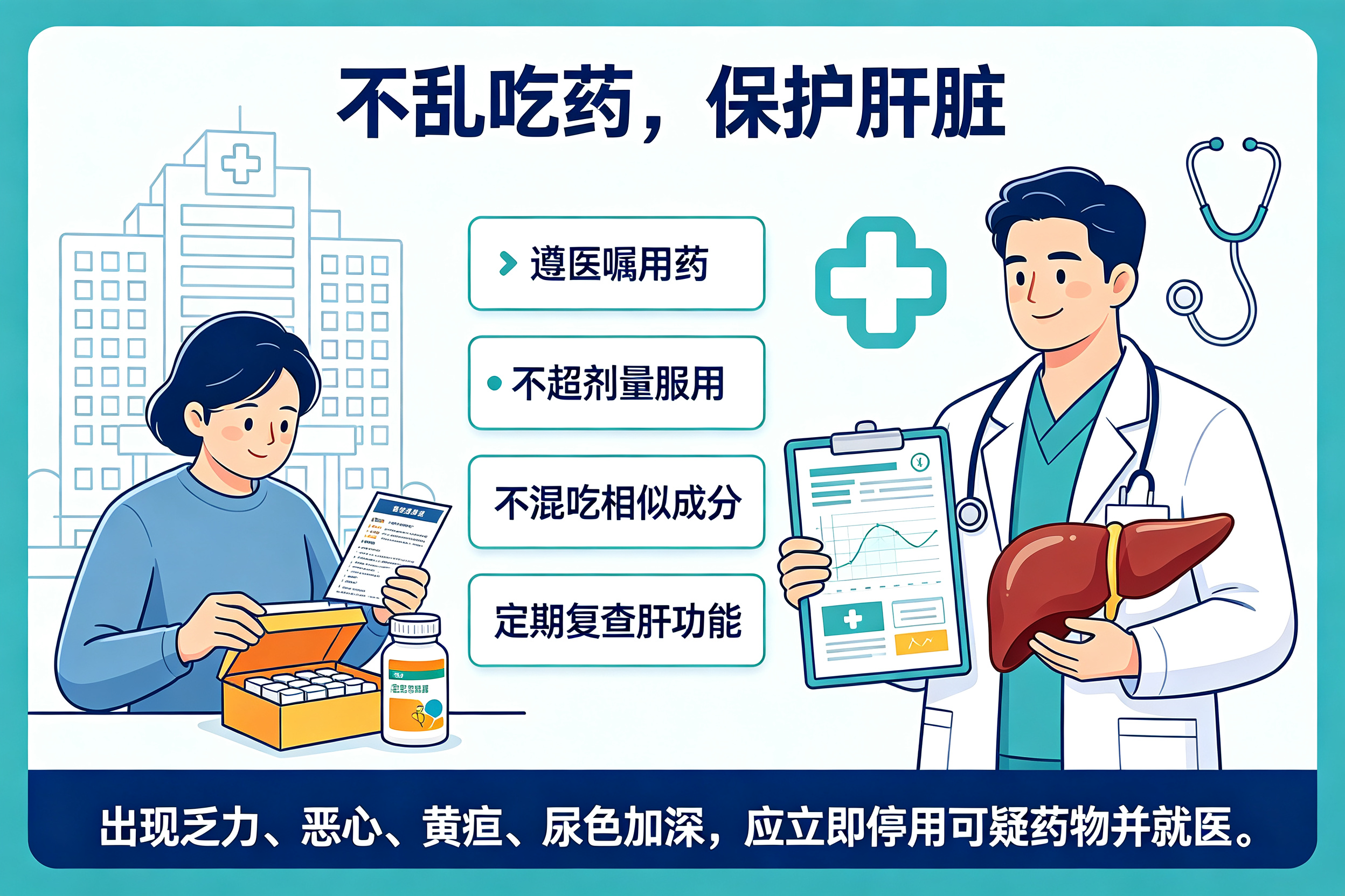 吃药吃出肝损伤?认识药物性肝损伤