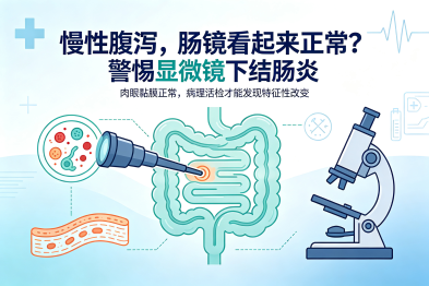 慢性腹泻，肠镜看起来正常？警惕显微镜下结肠炎