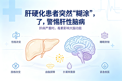 肝硬化患者突然"糊涂"了，警惕肝性脑病