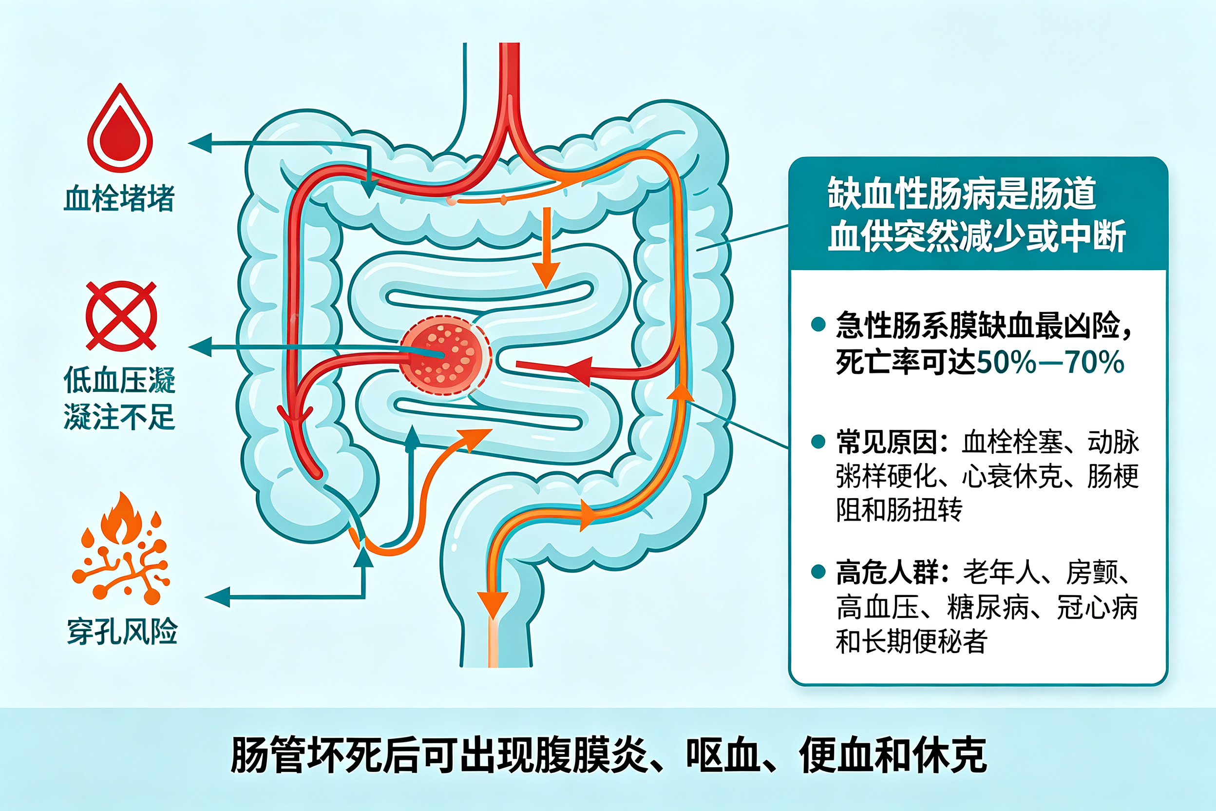 肚子突然剧痛,警惕肠道"中风"——缺血性肠病
