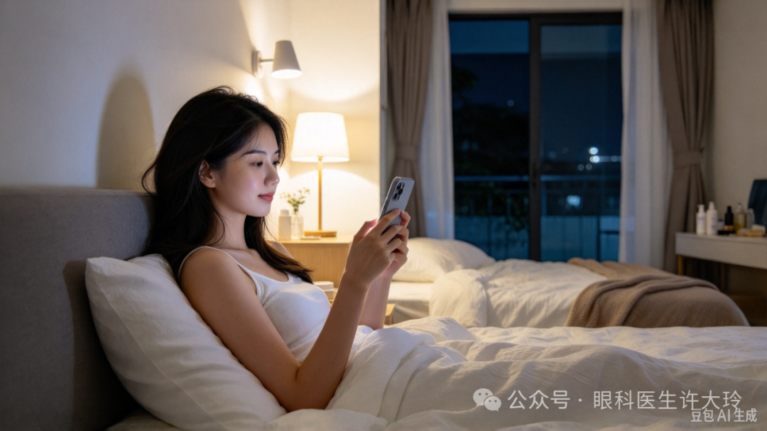 眼科医生许大玲科普:为什么侧躺玩手机是眼睛的「隐形杀手」?