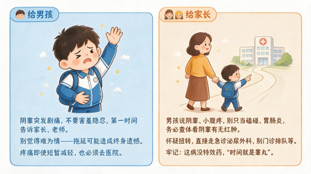 15 岁男孩半夜喊「肚子疼」,差点丢了一颗睾丸