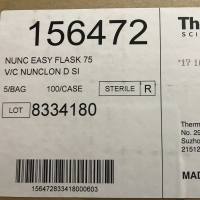 Nunc货号156472现货75cm²细胞培养瓶 透气/密封13611631389上海睿安生物