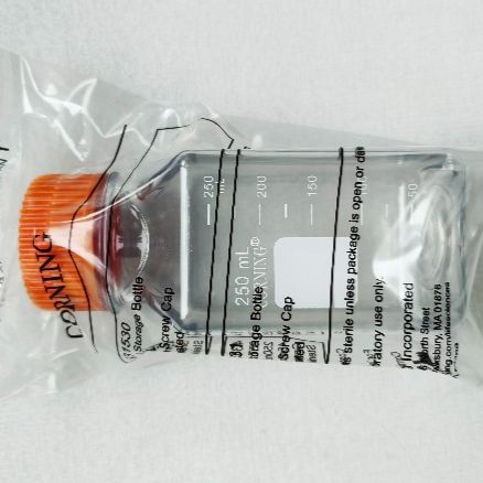 康宁/corning:储液瓶250mL Square PET Storage Bottles with 45mm Caps,货号:431531