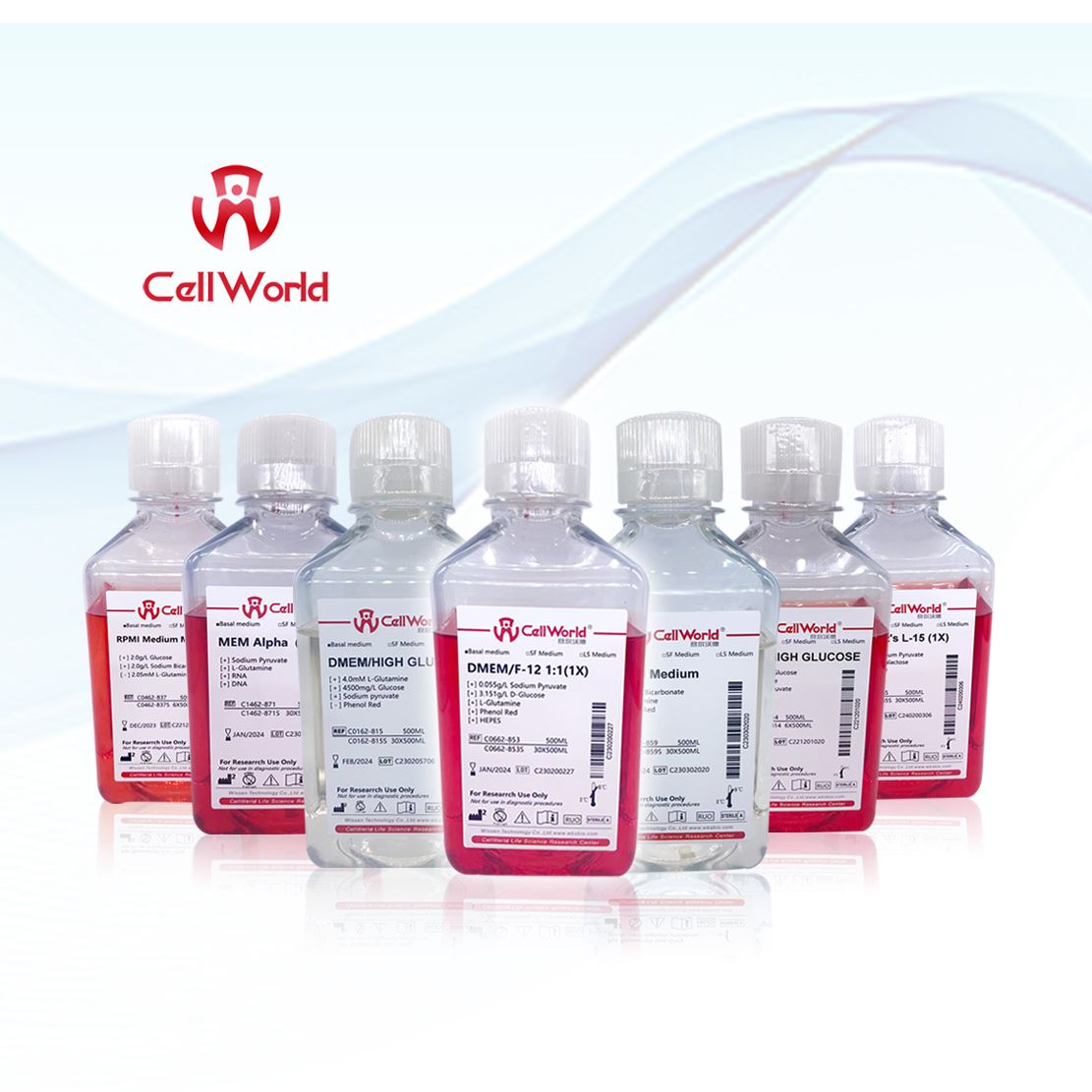 CellWorld DMEM-高糖 ，DMEM/HIGH GLUCOSE C0162-814 500mlml 