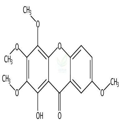 1-羟基-2,3,4,7-四甲氧基吨酮  CAS号：14103-09-4