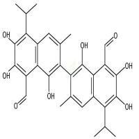 棉酚  CAS号：303-45-7