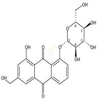 芦荟大黄素-8-O-葡萄糖苷 CAS号:33037-46-6