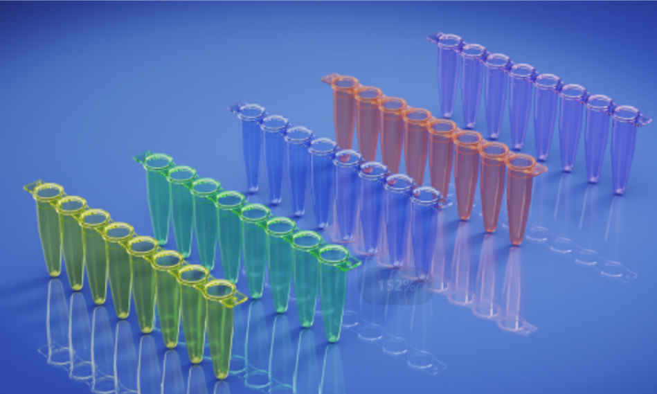  0.1ml彩色八连排/彩色八联管 配光学平盖