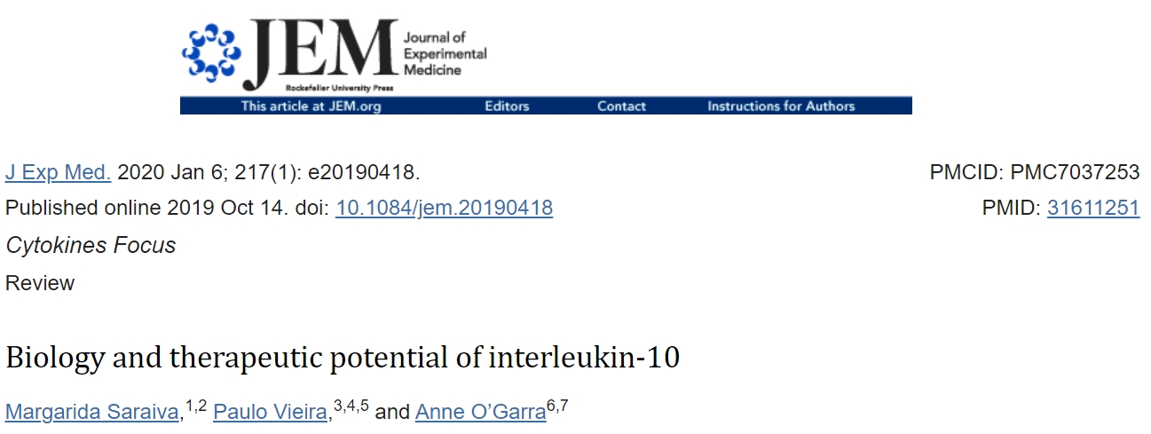 IL-10 的生物学和治疗潜力