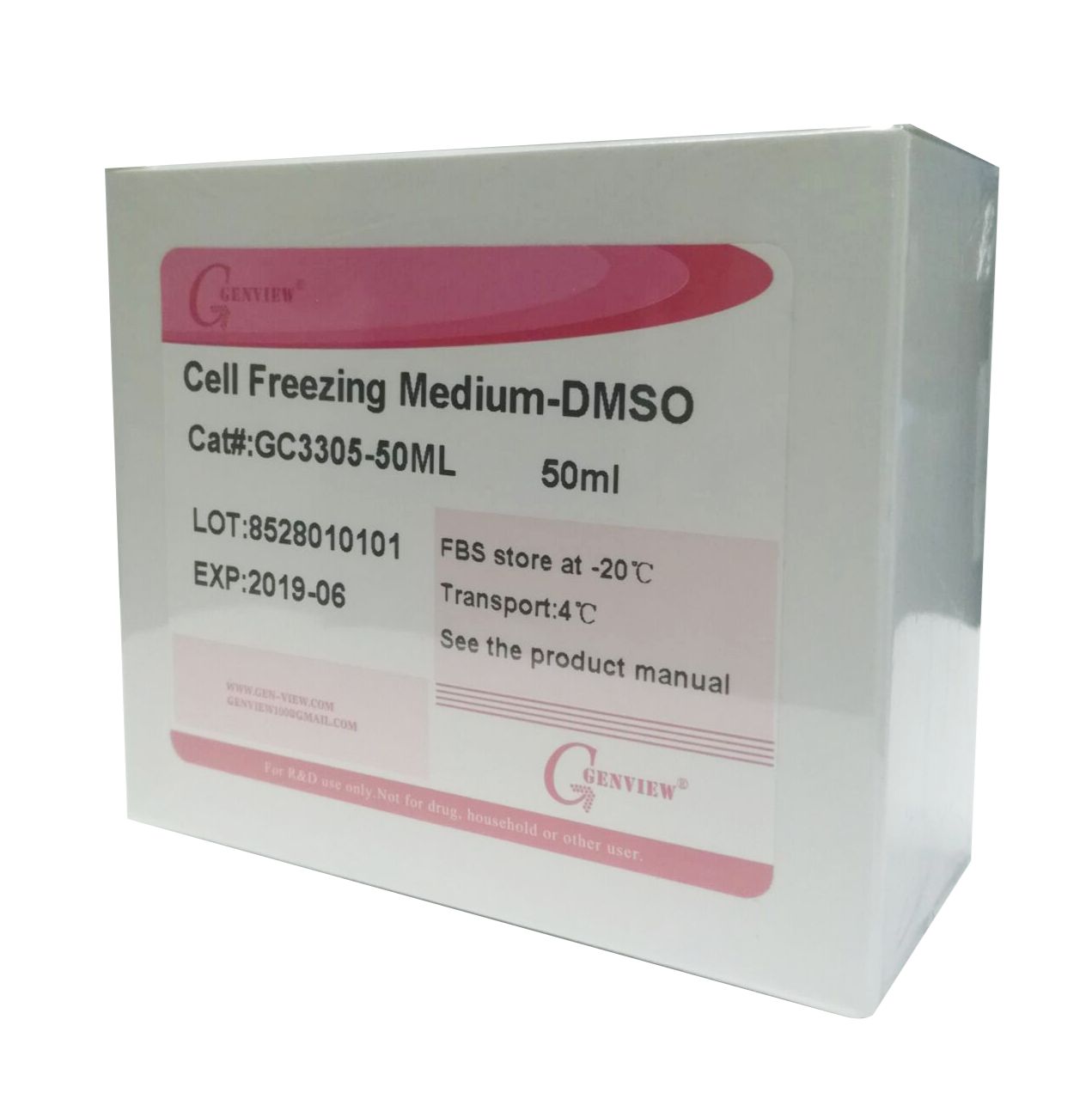 Genview试剂  细胞冻存液  Cell Freezing Medium-DMSO 试剂  GC3305-50ML