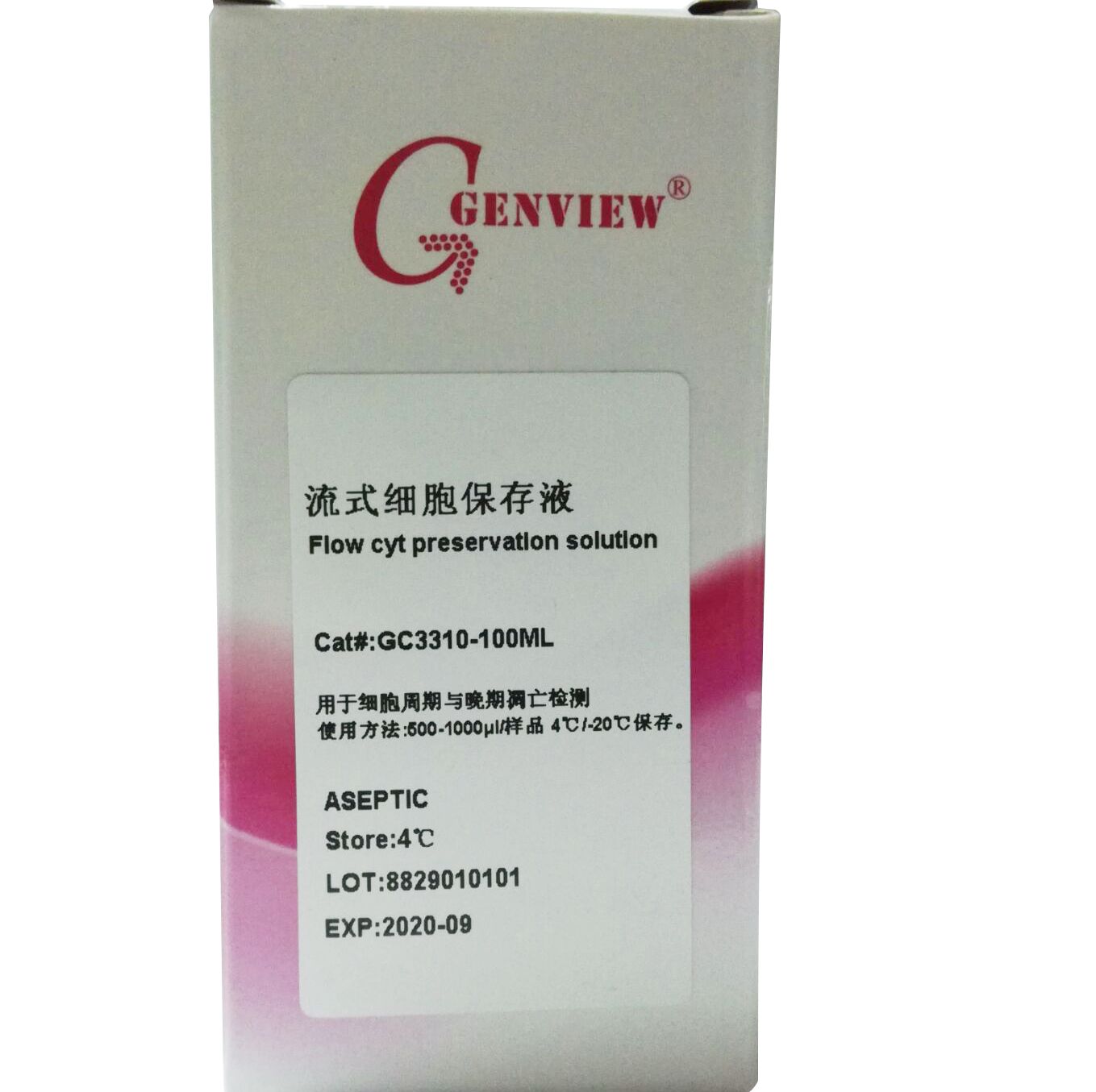 Genview试剂  流式细胞保存液（单染）试剂  GC3310-100ML