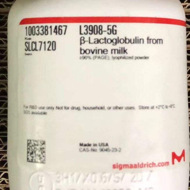 Sigma货号L3908-5g现货β-乳球蛋白(来源于牛奶)13611631389上海睿安生物