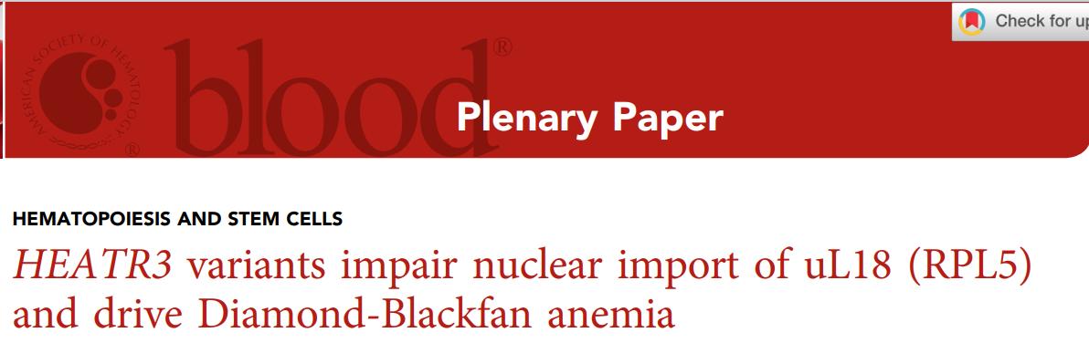 Blood. | 核糖体生物合成过程中Polysome profiling技术的 应用研究