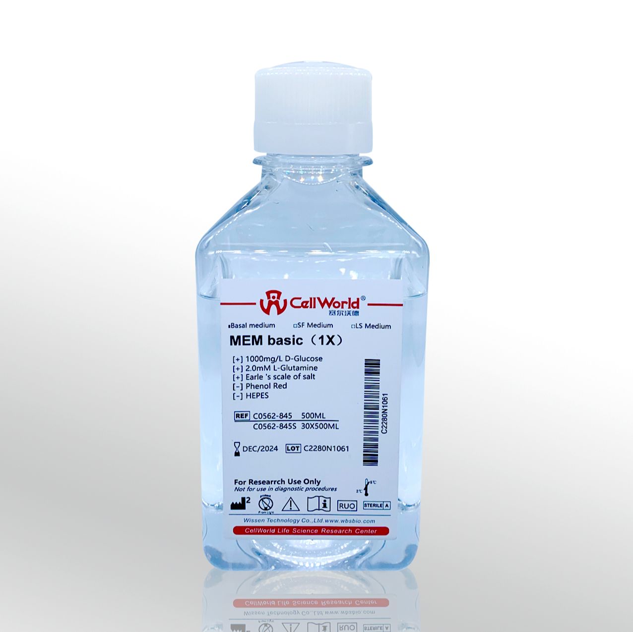 CellWorld MEM培养基 C0562-845