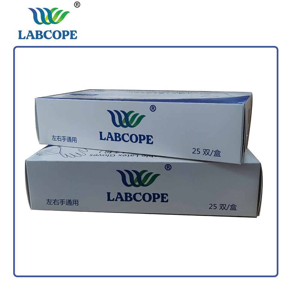 Labcope 一次性乳胶手套 独立包装 中号 LC-STM-M
