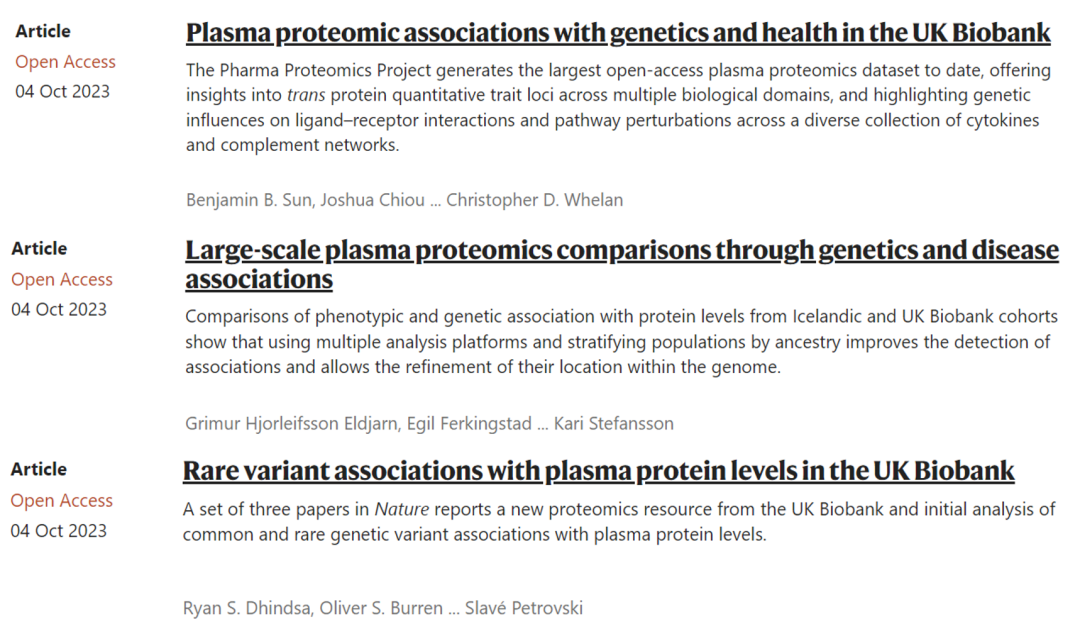 年度盘点 | 与Nature同行，解锁蛋白质组发展风向标