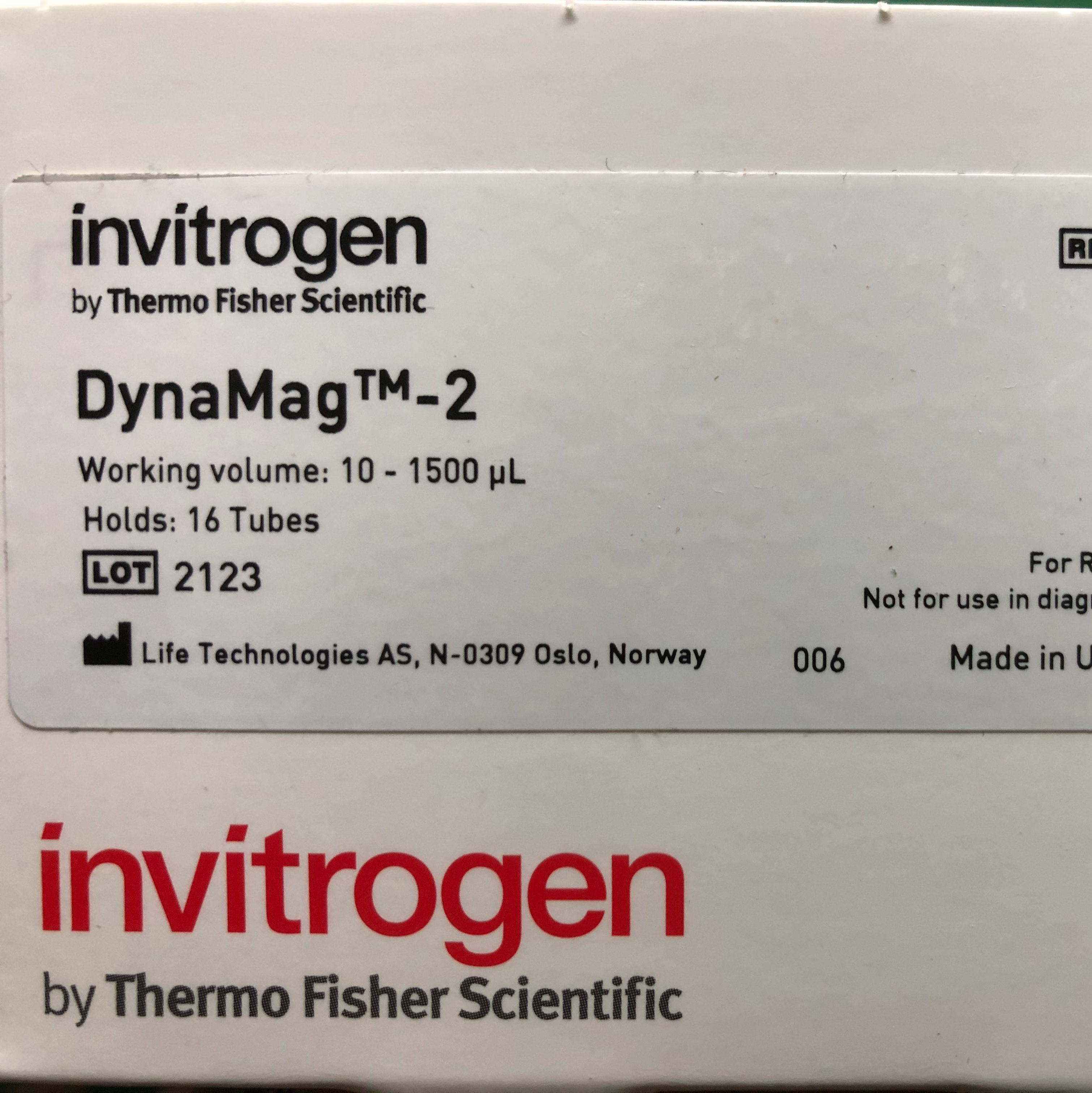 Invitrogen货号12321D现货DynaMag™-2磁力架13611631389上海睿安生物