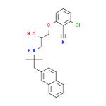 2-氯-6-[(2R)-3-[[1,1-二甲基-2-(2-萘基)乙基]氨基]-2-羟基丙氧基]苯腈