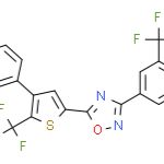 5-[4-苯基-5-(三氟甲基)-2-噻吩基]-3-[3-(三氟甲基)苯基]-1,2,4-恶二唑