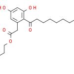 (3,5-Dihydroxy-2-nonanoyl-phenyl)-acetic acid pentyl ester