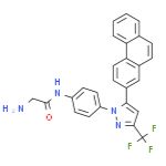 2-氨基-N-[4-[5-(2-菲基)-3-(三氟甲基)-1H-吡唑-1-基]苯基]乙酰胺