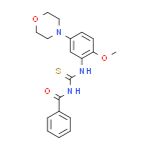 N-((2-甲氧基-5-吗啉代苯基)硫代氨基甲酰基)苯甲酰胺