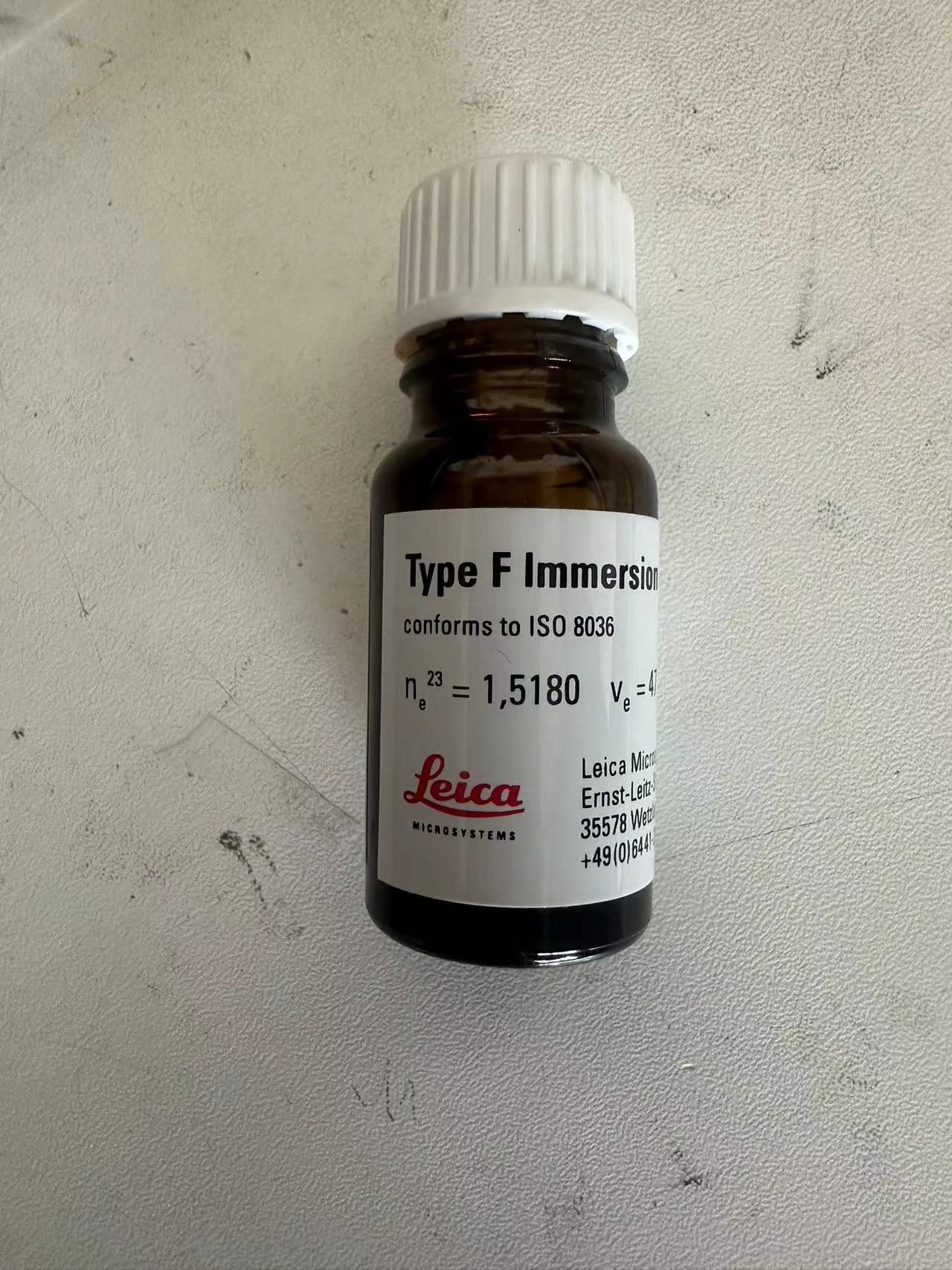 德国徕卡Leica莱卡10ml无荧光显微镜浸镜油F型1151