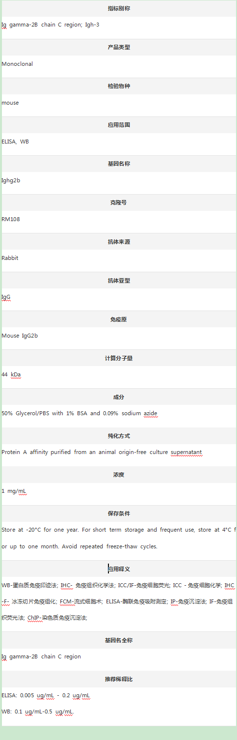 Anti-IgG2b Antibody (Clone#RM1