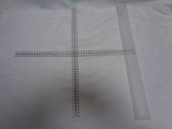 不透射线十字正交铅尺