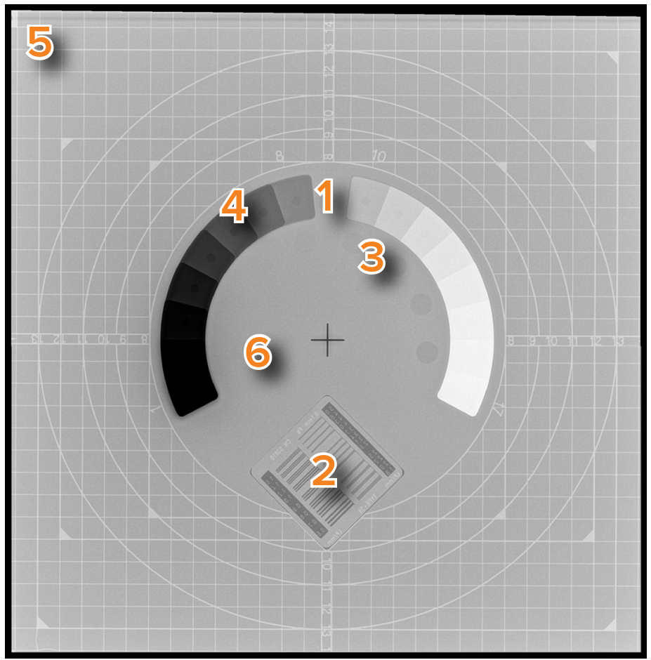 Pehamed Fluorad 150 透视摄影成像质量测试