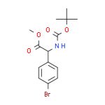2-(4-溴苯基)-2-叔丁氧羰基氨基乙酸甲酯