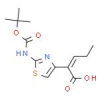 (Z)-2-(2-叔丁氧羰基氨基噻唑-4-基)-2-戊烯酸