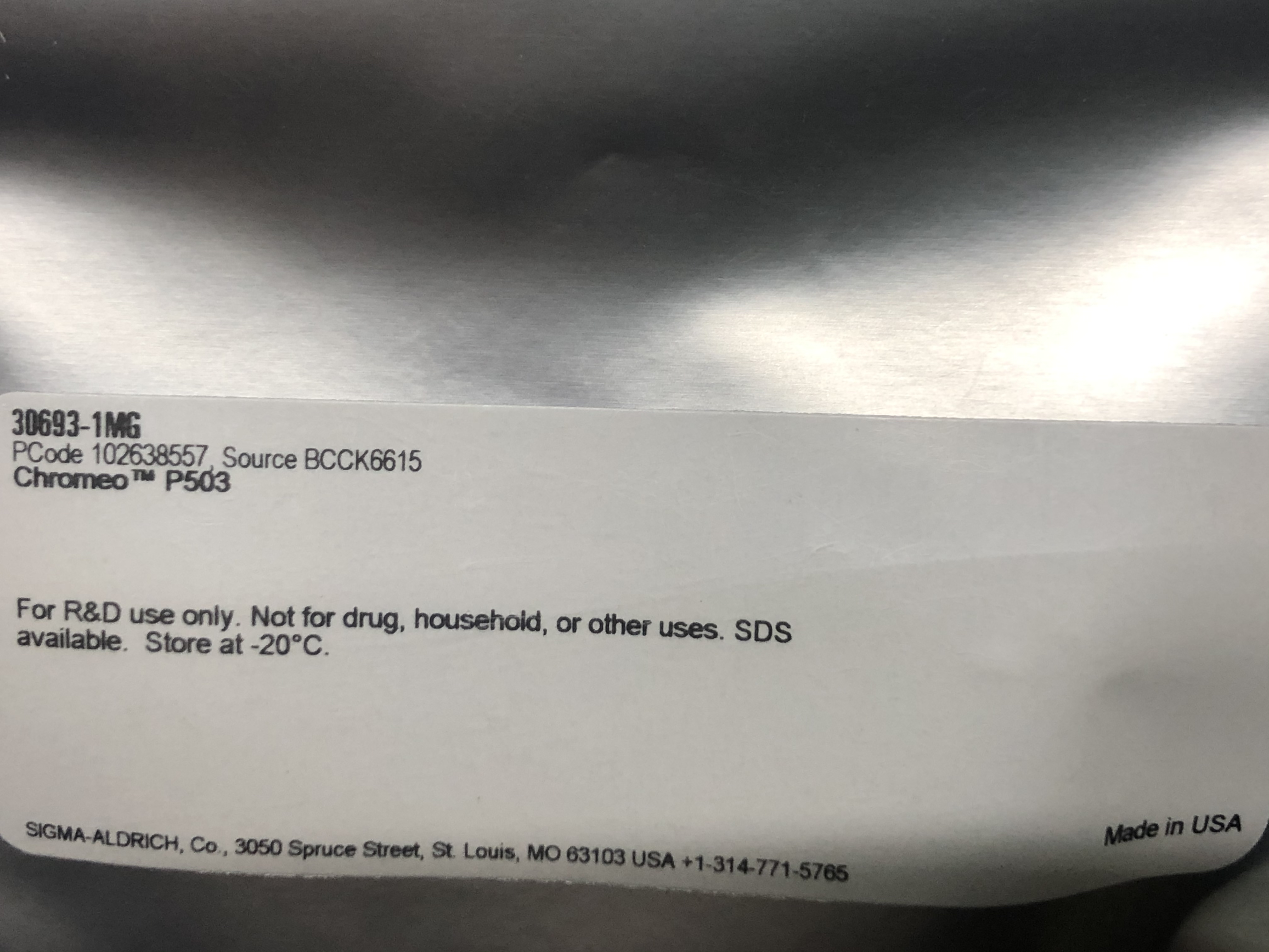 Sigma货号30693-1mg现货Chromeo™ P50