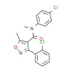 3-(2-氯苯基)-N-(4-氯苯基)-N,5-二甲基异恶唑-4-甲酰胺