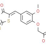 2-(2-甲氧基-4-((4-氧代-2-硫代噻唑烷-5-亚基)甲基)苯氧基)乙酸