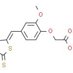 2-(2-甲氧基-4-((4-氧代-2-硫代噻唑烷-5-亚基)甲基)苯氧基)乙酸乙酯