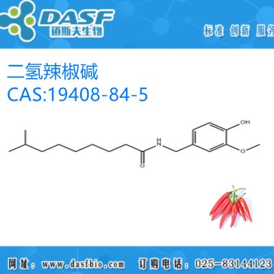 辣椒提取物 二氢辣椒素 1%-98% Dihydrocapsaicin 生产厂家