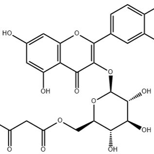 槲皮素-3-O-(6“-O-丙二酰基)-β-D-葡萄糖苷6862-01-0
