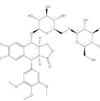 苦鬼臼毒素-4-O-β-D-吡喃葡萄糖基-(1→6)-β-D-吡喃葡萄糖苷619296-83-2