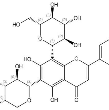 白杨素6-C-阿拉伯糖8-C-葡萄糖苷185145-33-9
