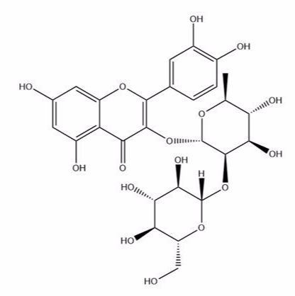 槲皮素 3-O-葡萄糖基 （1→2）鼠李糖苷143016-74-4