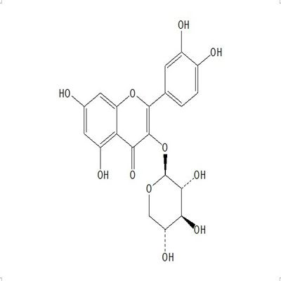 槲皮素-3-O-β-D-木糖甙549-32-6