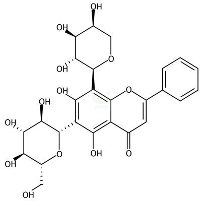 白杨素 6-C-葡萄糖 8-C-阿拉伯糖苷185145-34-0