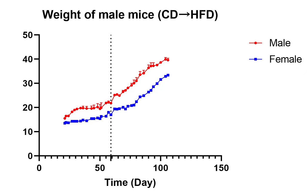 针对实验大小鼠，高效构建肥胖模型（DIO）