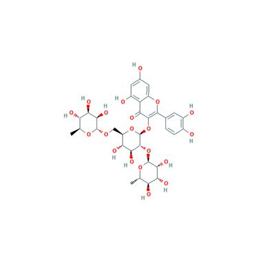 槲皮素-3-O-芸香糖-(1→2)-O-鼠李糖苷55696-57-6