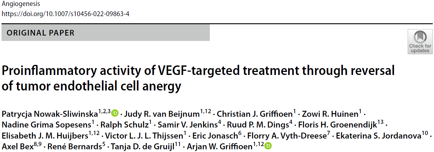 两篇肿瘤血管生成相关文献 搞清思路就简单了