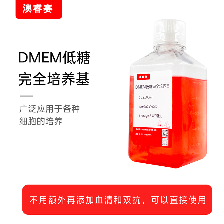 DMEM低糖完全培养基（含20%FBS）