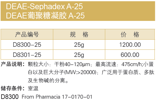 哪里卖DEAE葡聚糖凝胶 A-25|价格